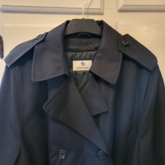 VF imagewear Ladies Navy  NWT trench coat - Picture 3 of 10